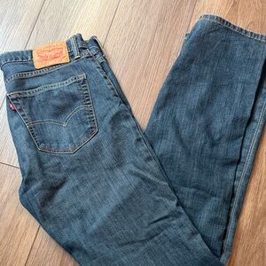 Levi's Men's Dark Blue Straight Jeans